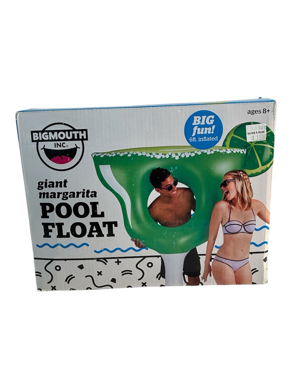 Bigmouth Inc. New In Box Giant Margarita Inflatable Pool Float